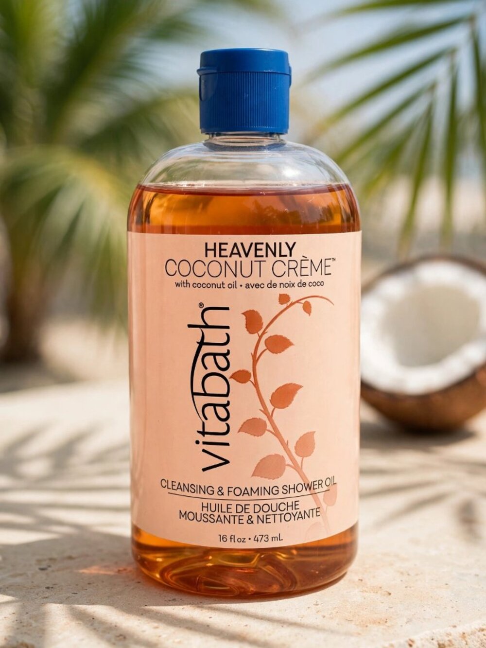 Vitabath Heavenly Coconut Creme Cleansing Shower Oil 16 oz Pump Discontinued New